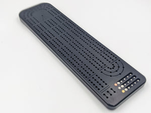 Black Deluxe Aluminum Cribbage Board