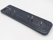 Load image into Gallery viewer, Black Deluxe Aluminum Cribbage Board
